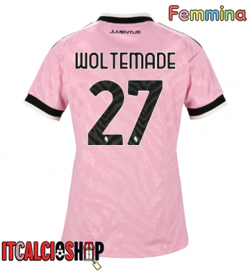 Juventus Nick Woltemade #27 Seconda Maglia Femmina 2026-27 Manica Corta Juventus Nick Woltemade #27 Seconda Maglia Femmina 2026-27 Manica Corta
